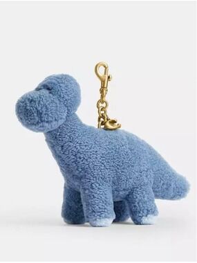 NEW Coach Rexy 10th Anniversary Buddy Plush Dinosaur Bag Charm Blue CEG50 NWT